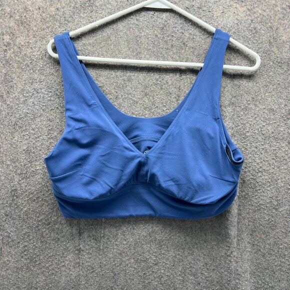 Lululemon Sport Bra Womens 10 Blue Athletic Fit Training Align Tank Top Gym - Picture 1 of 12